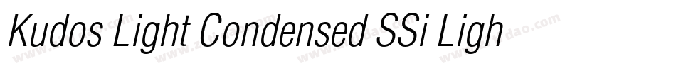 Kudos Light Condensed SSi Light Condensed Italic字体转换
